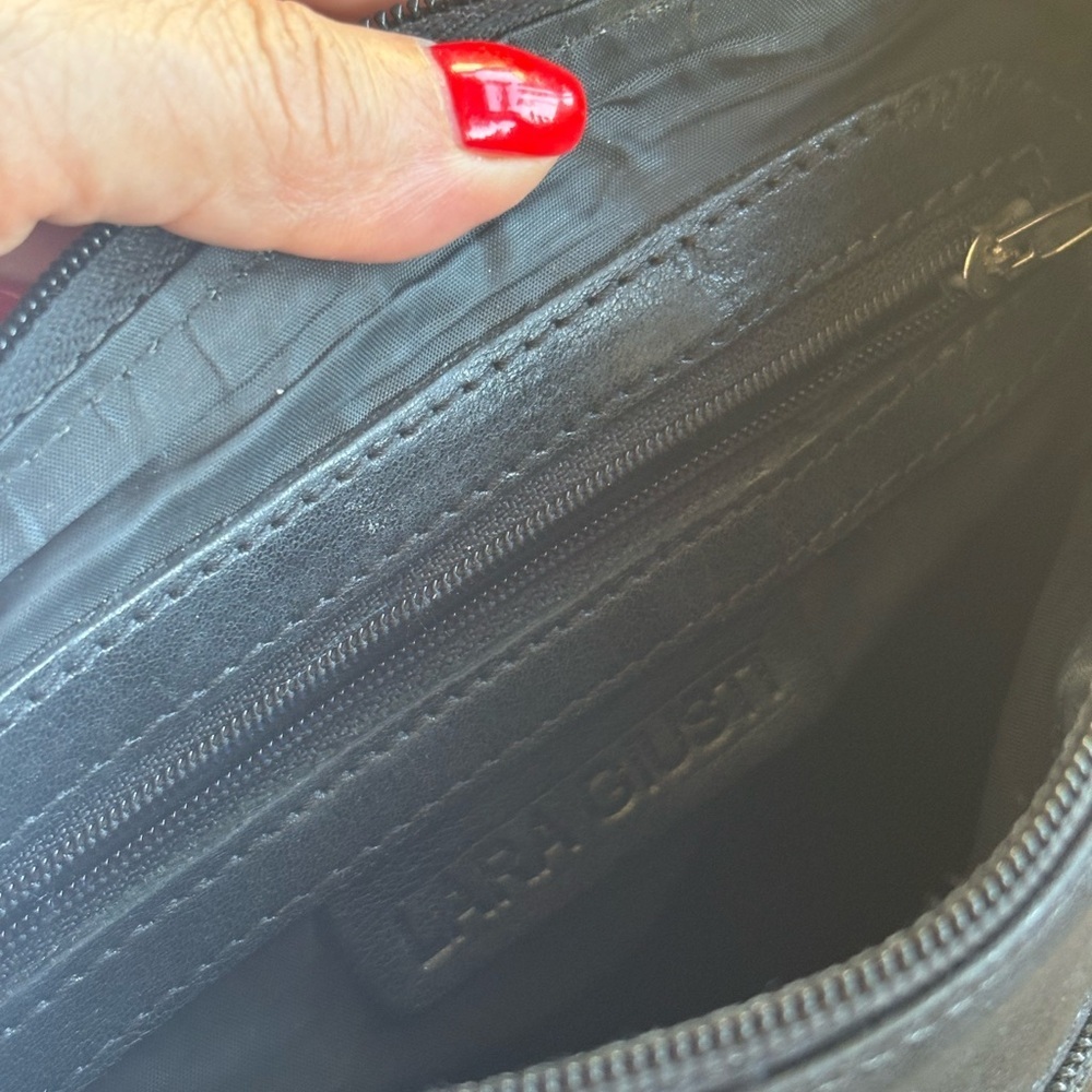 Lara Giusti Italian Black Leather Shoulder Bag - Picture 8 of 8